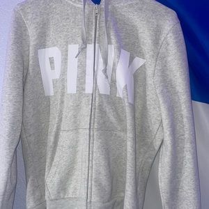 Gray zip up from Pink Victoria Secret